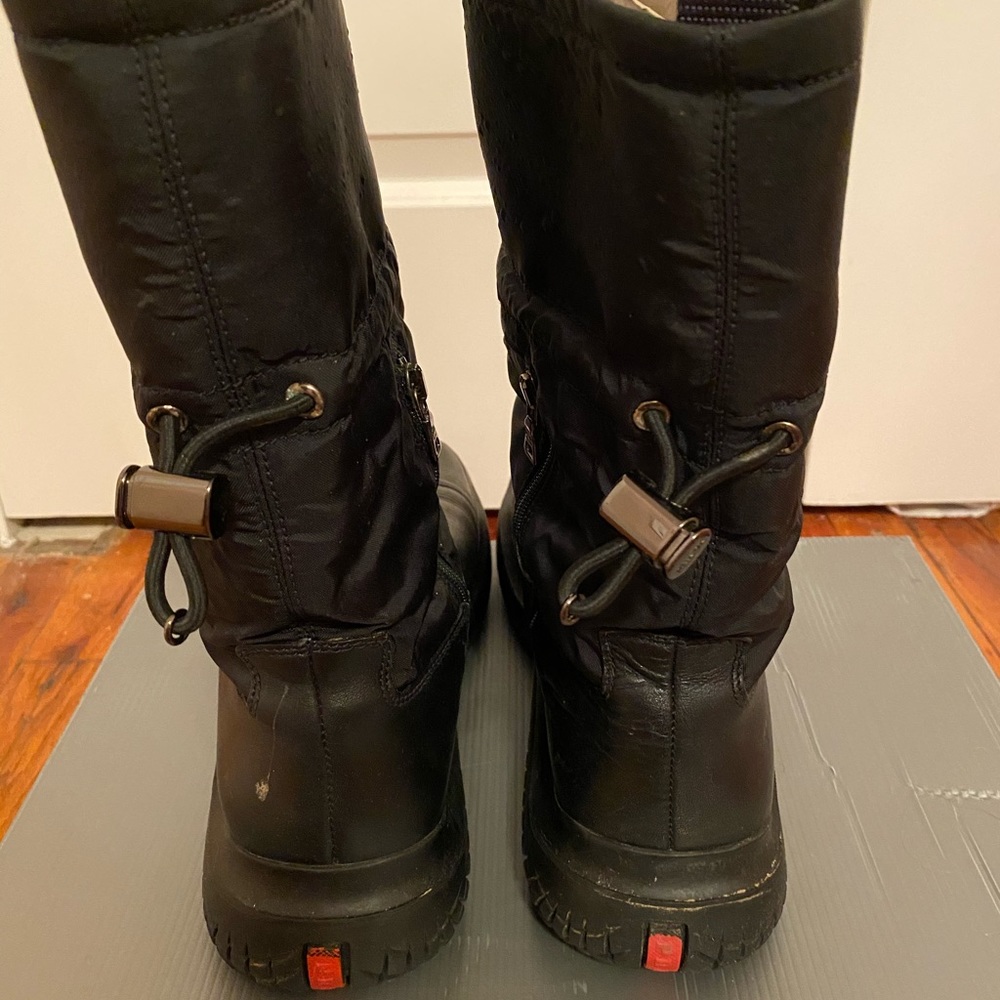 Prada Sport 💯 Auth calf lthr boots Sz 40/10 - Picture 2 of 15